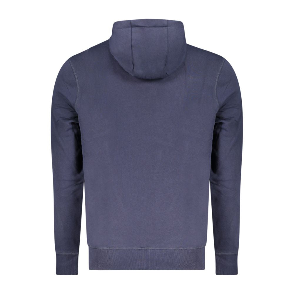 North Sails Blue Cotton Men's Hooded Sweatshirt