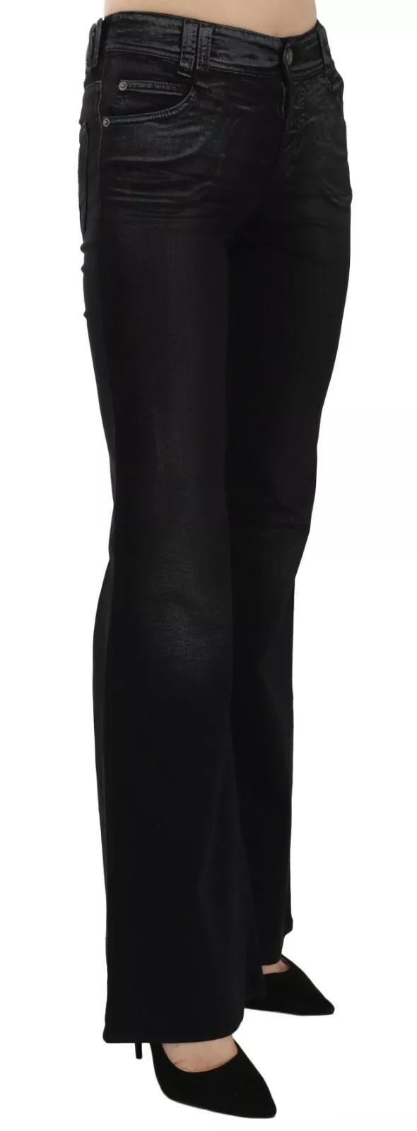 Black jeans on a white background