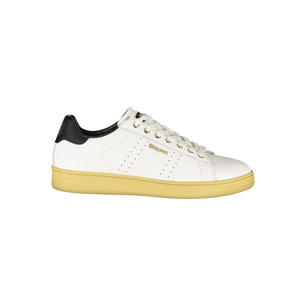 Blauer White Polyurethan Herren Sneaker