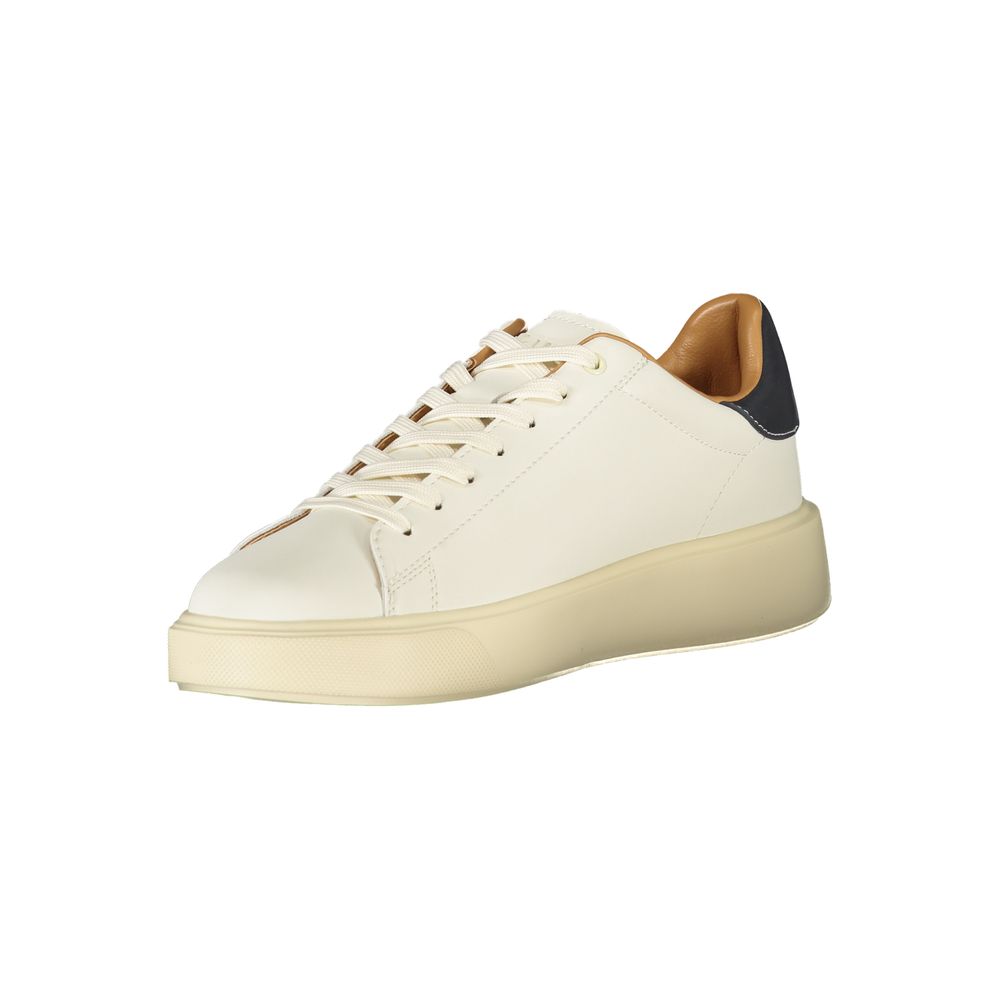 Blauer White Polyester Men's Sneaker