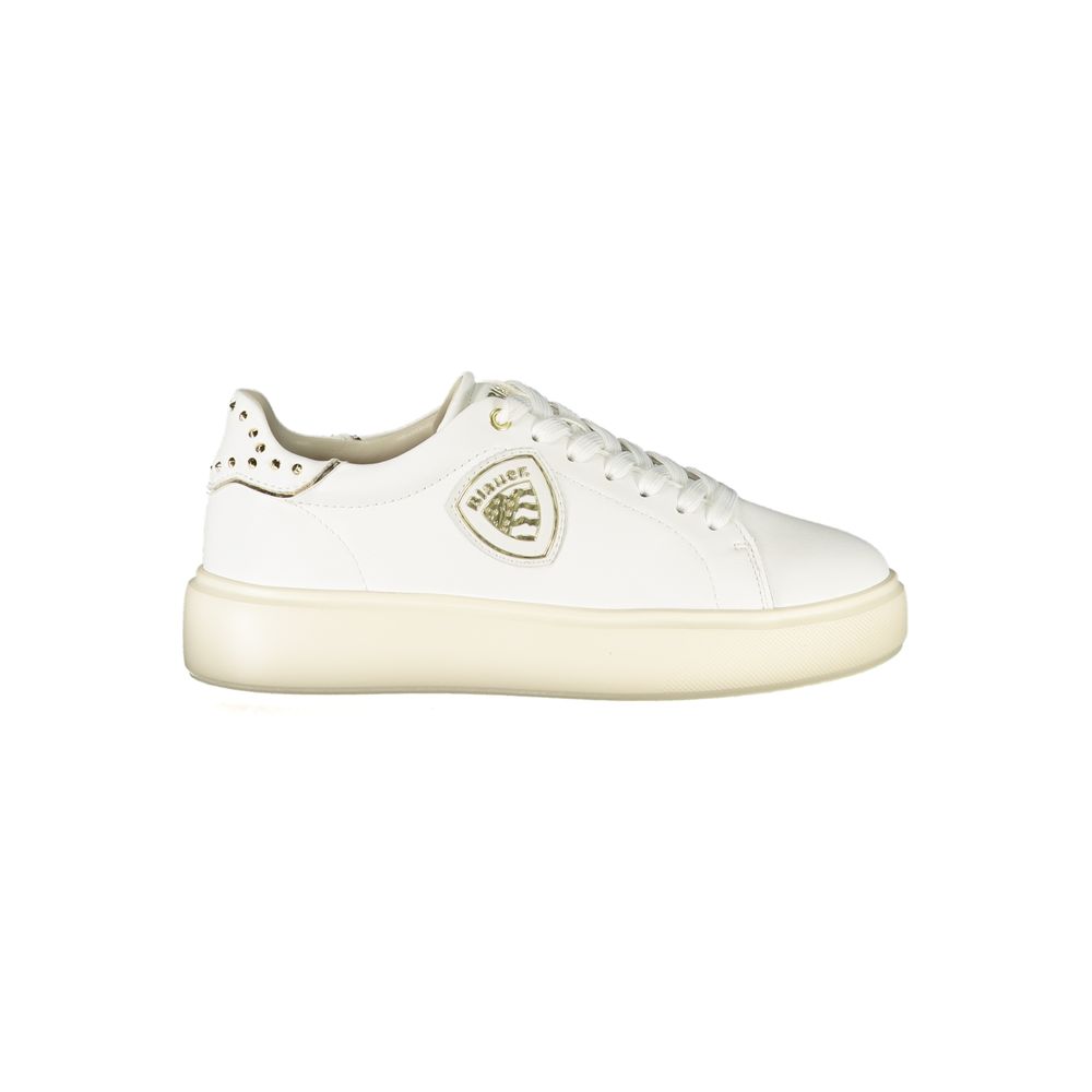 Blauer Bianco Polyurethan Damen-Sneaker