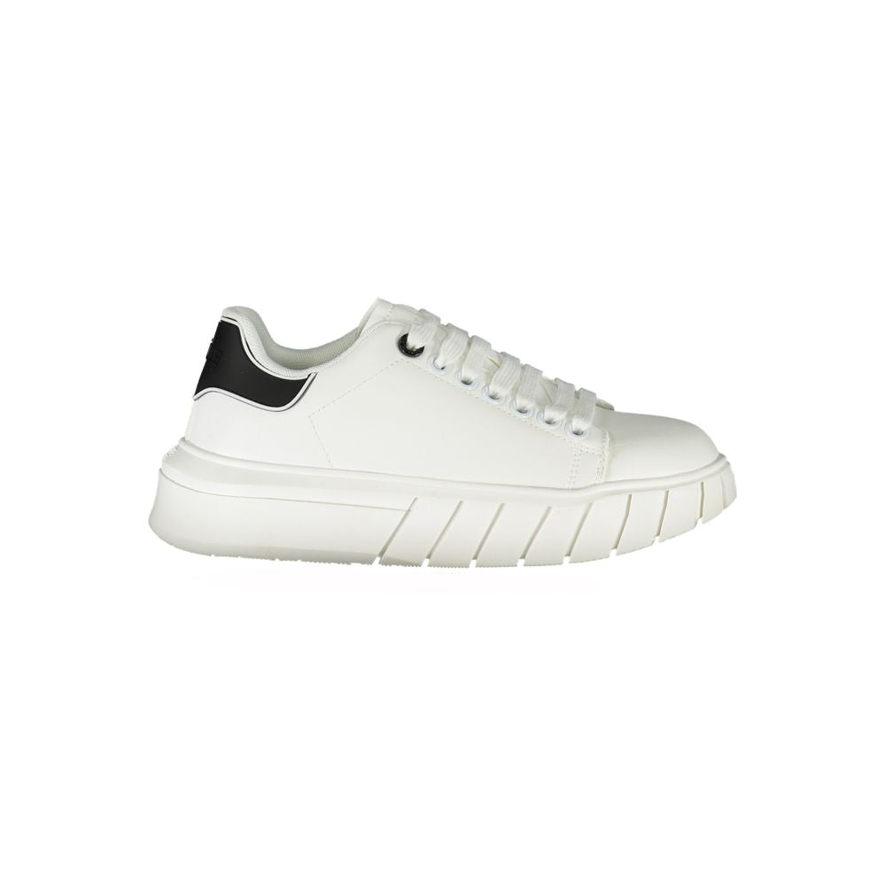 Gaelle Paris Damen-Sneaker aus weißem Polyurethan