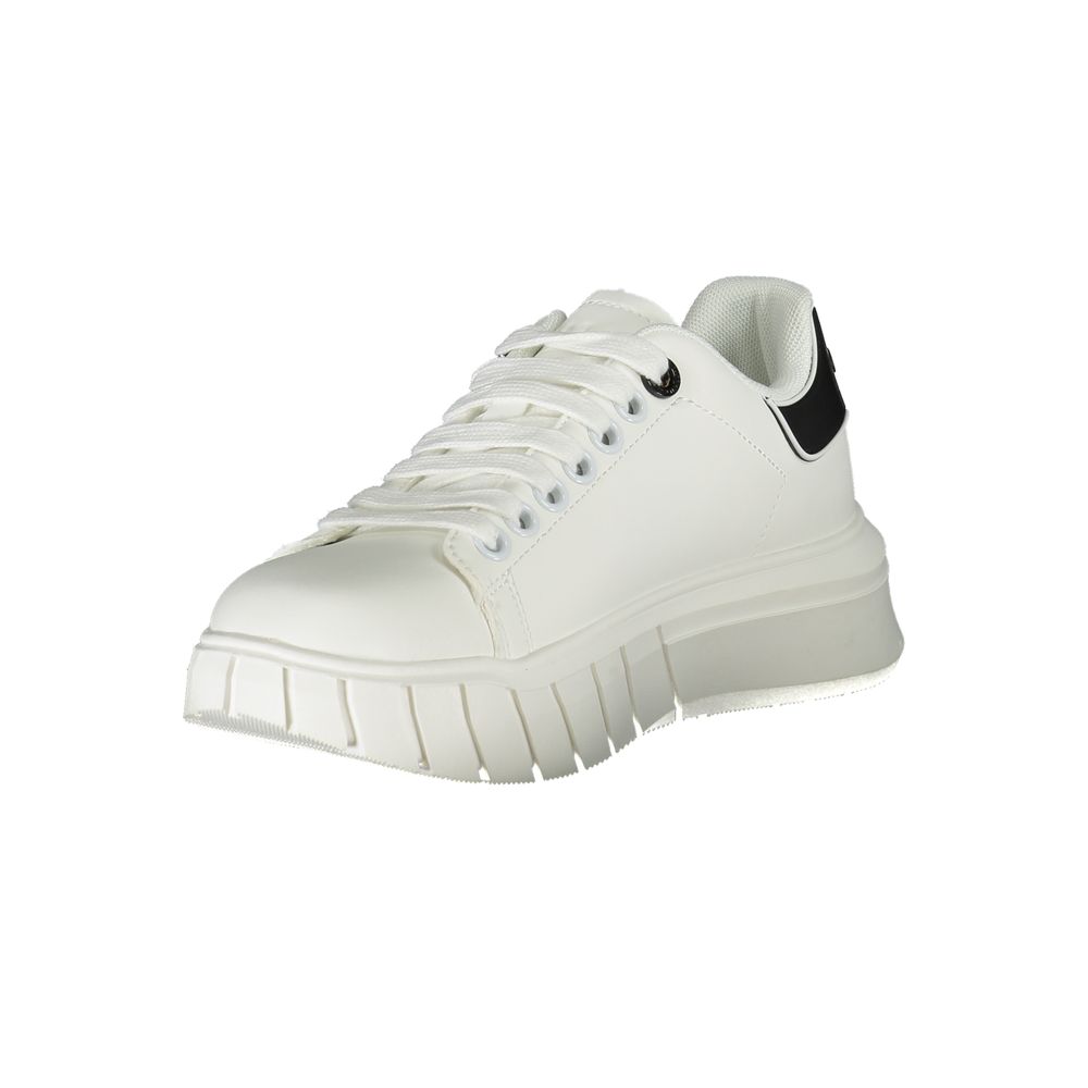 Gaelle Paris Damen-Sneaker aus weißem Polyurethan