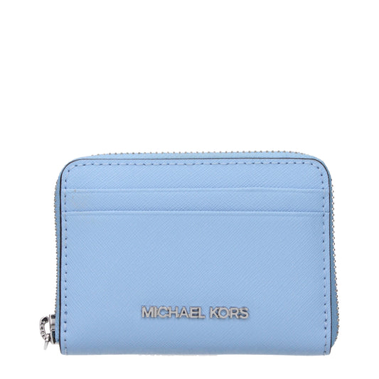 Michael Kors Light Blue Leather Wallet