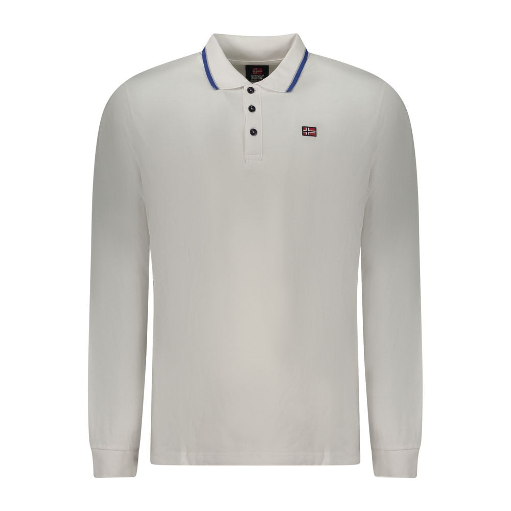 Norway 1963 Bianco Herren Poloshirt aus Baumwolle